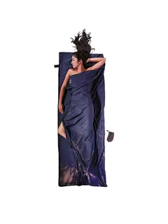 Sacco a pelo da viaggio Travelsheet seta/cotone 14,5x7,5cm 220g blu